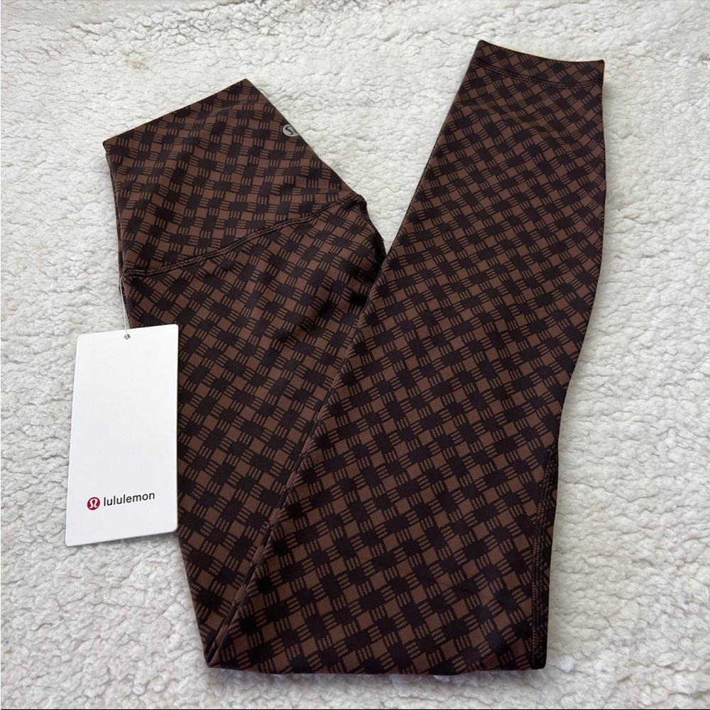 Lululemon Align Square Heart Jacquard Java Sequoi… - image 1